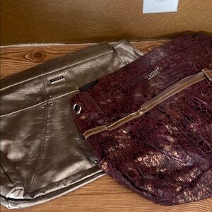 Miche Silver and Purple Shoulder Bags for Stylish Evenings